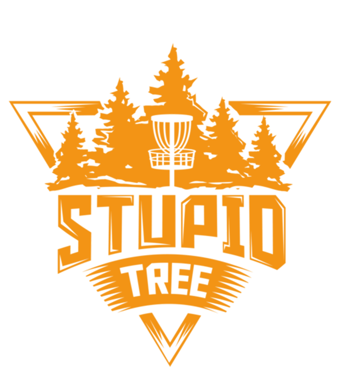 Stupid Tree Gift Funny Frisbee Disc Golf Stripe Pom Pom Beanie