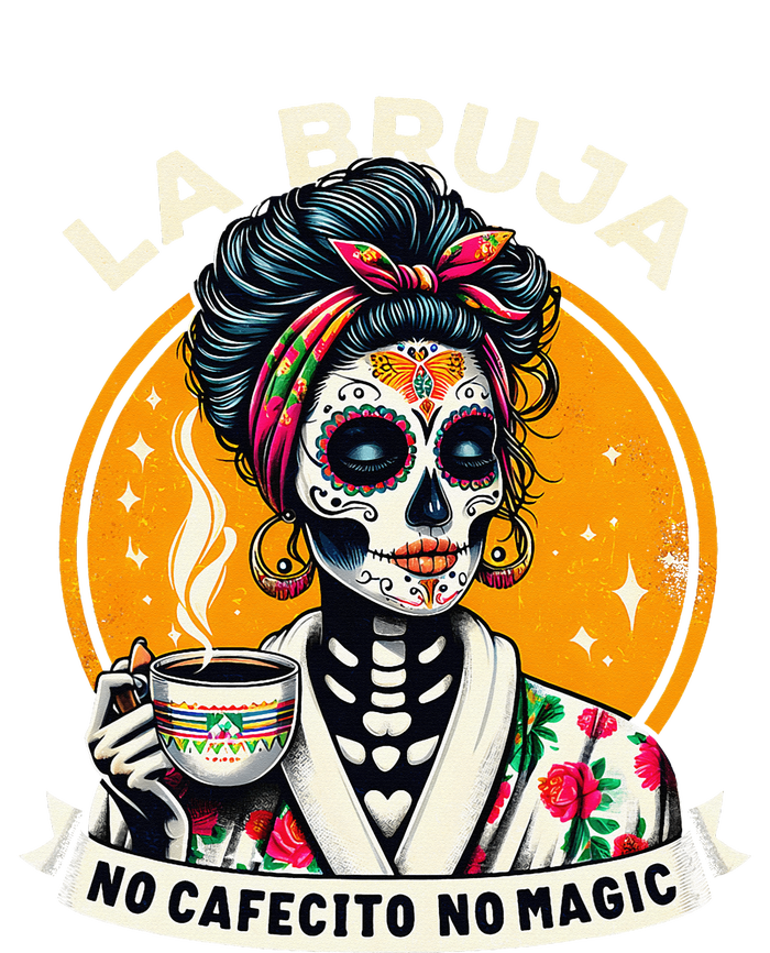 Skeleton Women Coffee La Bruja No Cafecito No Magic Grommeted Golf Towel