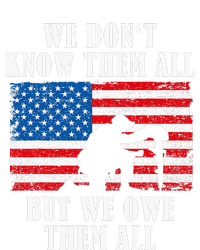 We Owe Them All Veterans Day Partiotic Flag Military Bumper Sticker