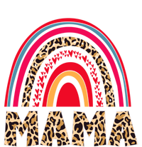 Tie Dye Mama Leopard Print Rainbow Mom Graphic Gift Doggie Tank