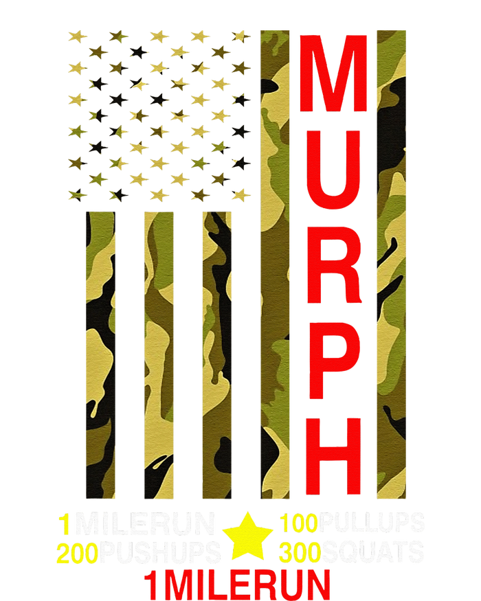 Murph Challenge Memorial Day Workout Wod Camo Ladies Long Sleeve Shirt