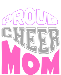 Proud Cheer Mom Squad Tryouts Pom Poms Megaphone Novelty Funny Gift Stripe Pom Pom Beanie