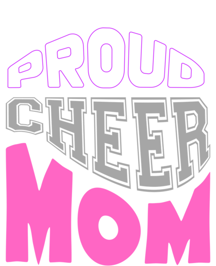 Proud Cheer Mom Squad Tryouts Pom Poms Megaphone Novelty Funny Gift Stripe Pom Pom Beanie