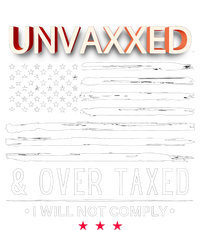 Unvaxxed And Overtaxed I Will Not Comply Grommeted Golf Towel