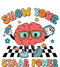 Retro Groovy Show Your Staar Power Brain Teacher Testing Day T-Shirt