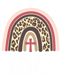 Raising Little Disciples Christian Mom Leopard Print Rainbow Gift T-Shirt