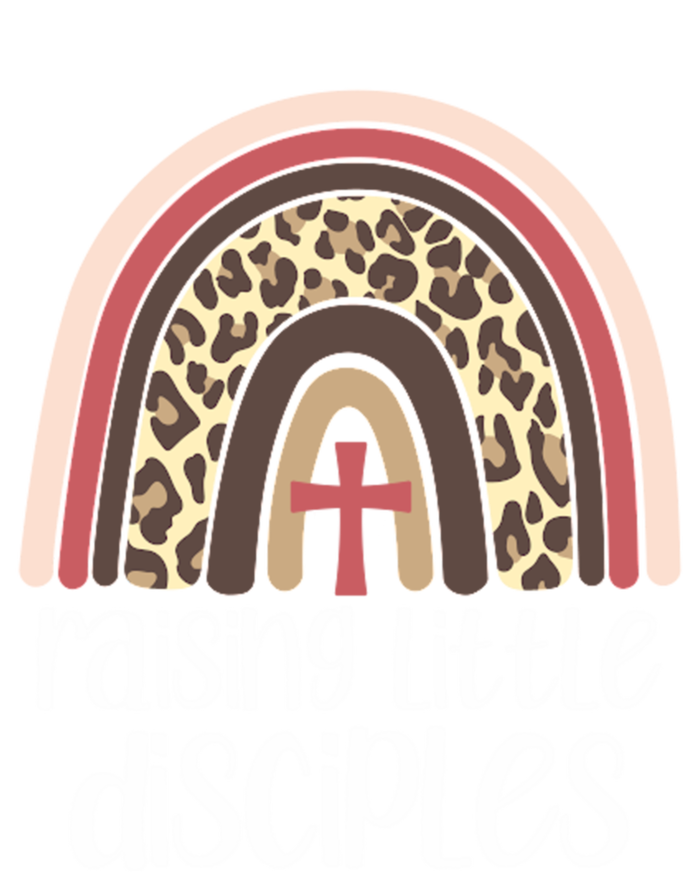 Raising Little Disciples Christian Mom Leopard Print Rainbow Gift T-Shirt