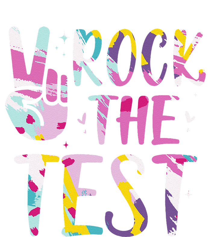 Rock The Test Testing Day Retro Motivational Teacher Student T-Shirt