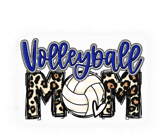 Volleyball Mom Blue Leopard Funny Gift Toddler Sweatshirt