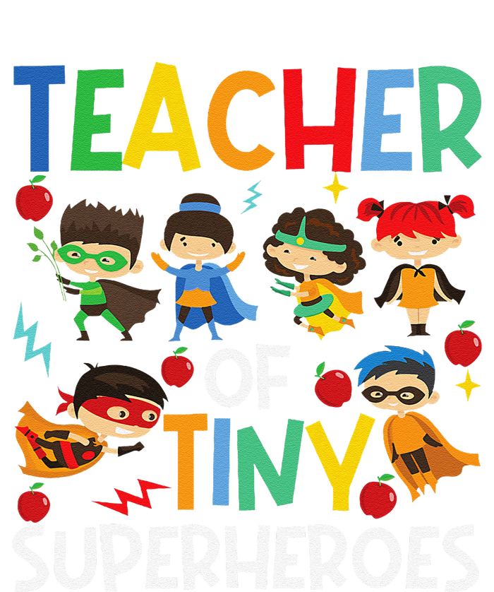 Teacher Of Tiny Superheroes Funny Teach 100th Day Of School T-Shirt