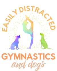 Easily Distracted By Gymnastics And Dogs Tumbling Gymnast Gift Long Sleeve Shirt