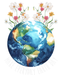 Make Everyday Earth Day Floral Globe Awareness T-Shirt