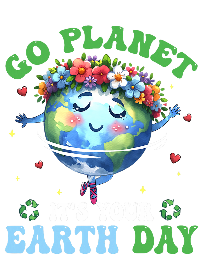 Funny Earth Day Ballet Dancer Go Planet Its Your Earth Day Short Acrylic Beanie