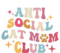 Groovy Retro Anti Social Cat Moms Club MotherS Day Cute Gift T-Shirt