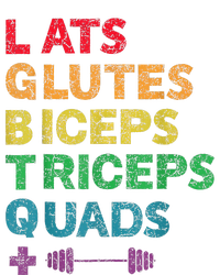 Funny Lgbtq Lats Glutes Biceps Triceps Quads Weightlifting T-Shirt