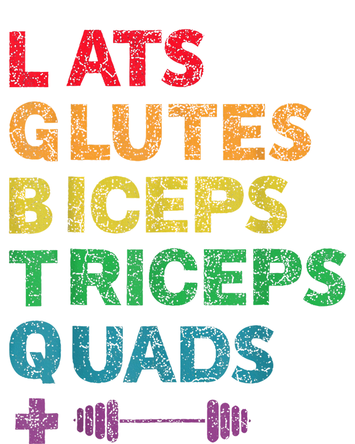 Funny Lgbtq Lats Glutes Biceps Triceps Quads Weightlifting T-Shirt