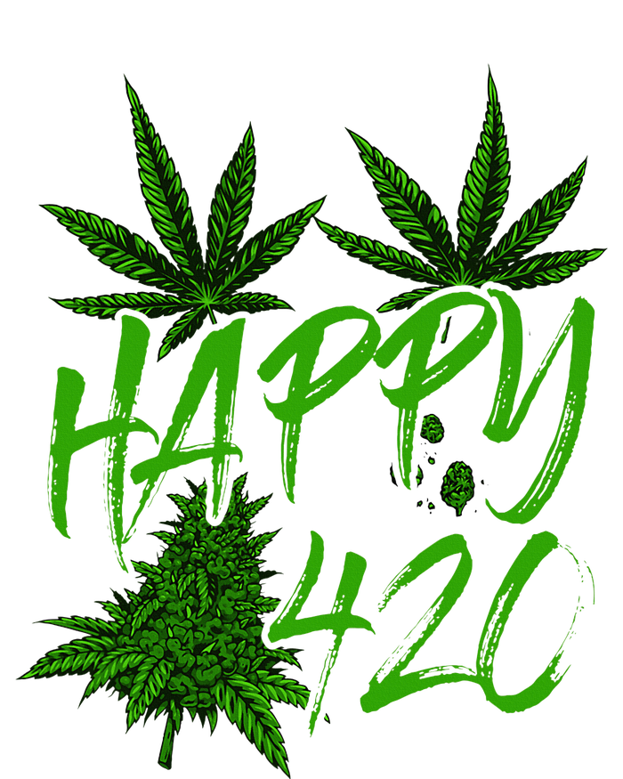 Happy 420 Day Cannabis Weed Marijuana Leaf Lovers T-Shirt