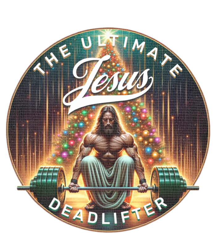 Jesus The Ultimate Deadlifter Christmas Gym Lifting Workout Gift T-Shirt