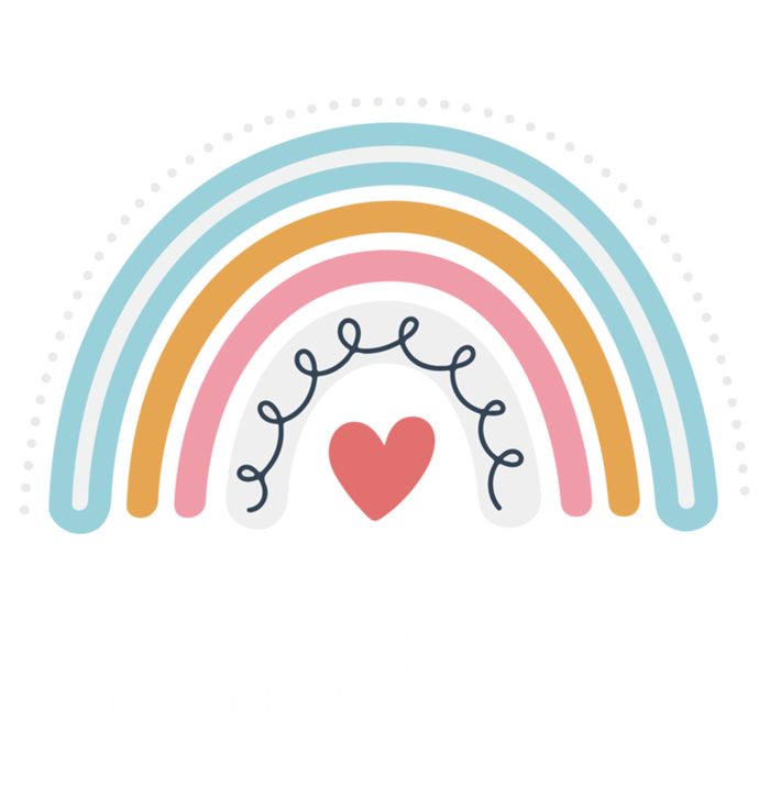 Mom 3 Funny Gift Mama Of Three Triplet Mom Rainbow Gift Tall Sweatshirt