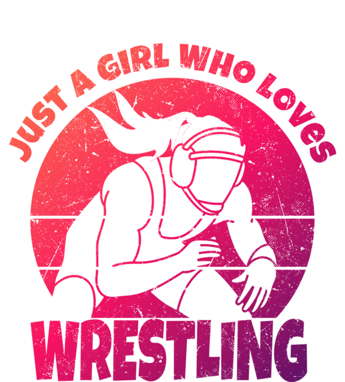 Wrestling Wrestler I Just A Who Loves Wrestling Gift V-Neck T-Shirt