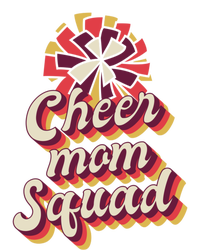 S Cheer Mom Squad Gift Pom Pom Retro Cheerleader Funny Gift Ladies Long Sleeve Shirt