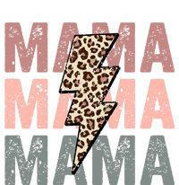 Retro Mama Leopard Mama Ladies Long Sleeve Shirt