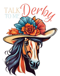 Talk Derby To Me Horse Racing Lover On Derby Day Womens Funnel Neck Pullover Hood