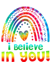 Tie Dye I Believe In You Teacher Rainbow Testing Day Platinum Collection Golf Towel