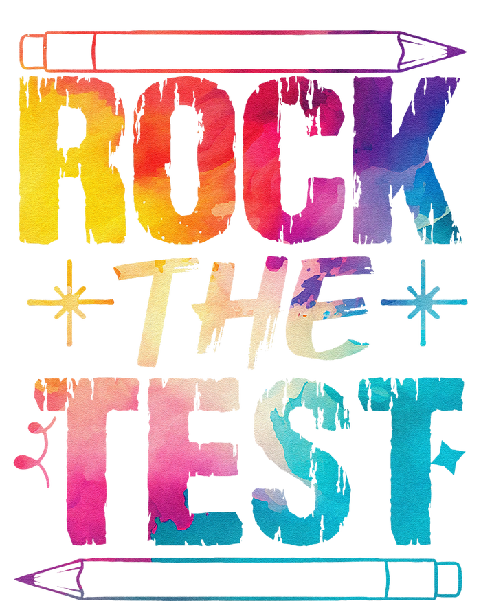 Tie Dye Rock The Test Happy Testing Day Teacher Appreciation T-Shirt