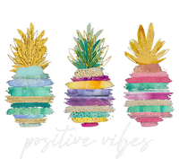 Positive Vibe Pineapple Transfer Day Infertility Ivf Mom Dad Toddler Zip Fleece Hoodie