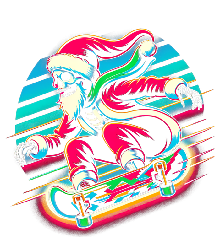 Cool Merry Christmas Santa Skeleton Skateboarding Skater Gift Mesh Reversible Basketball Jersey Tank