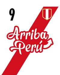 Retro Arriba Peru Soccer Jersey 9 Peruvian Futbol T-Shirt