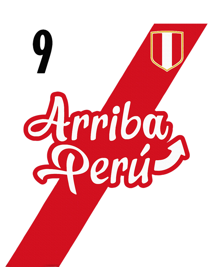 Retro Arriba Peru Soccer Jersey 9 Peruvian Futbol T-Shirt