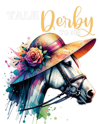 Talk Derby To Me Funny Racing Horse Ladies Essential Flowy Tank