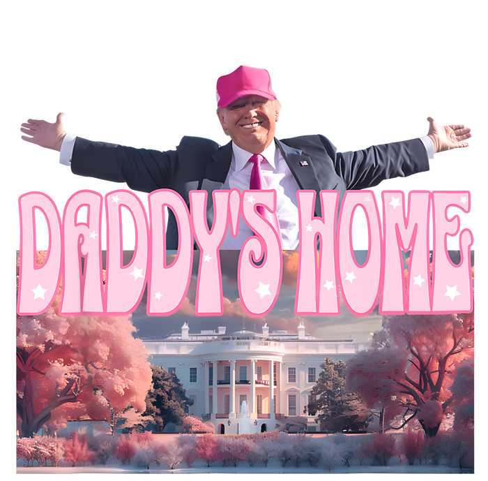 DaddyS Home Real Donald Pink Preppy Edgy Good Man Trump Short Acrylic Beanie