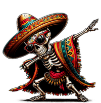 Funny Dabbing Mexican Skeleton Poncho Cinco De Mayo Performance Sprint T-Shirt