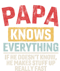 Papa Knows Everything Funny FatherS Day Papa Gift PosiCharge RacerMesh Polo