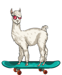 Cute Llama Skating Skater Skateboarding Alpaca Skateboard Great Gift Kids T-Shirt