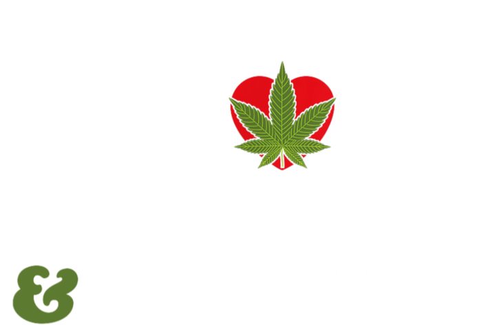 I Love Doobies And Boobies 420 Weed Stoner Funny Performance Long Sleeve Polo