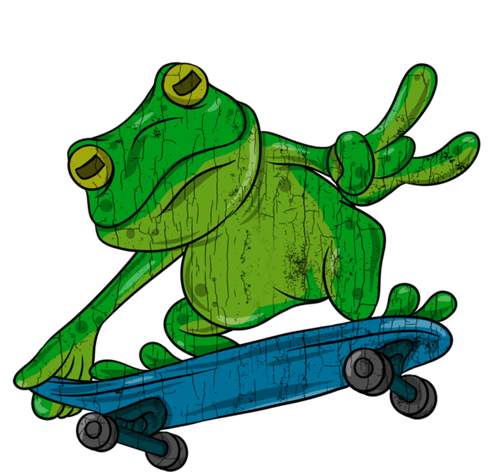 Frog On Skateboard Funny Graphic Cute Gift Toddler Sweatshirt