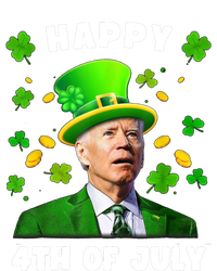 Happy 4th Of July St Patricks Day Funny Confused Joe Biden Great Gift Striped Beanie with Solid Band