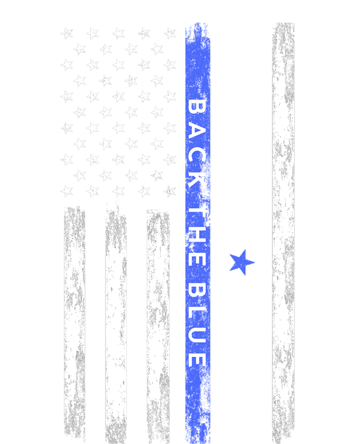 American Flag Trump 2024 Back The Blue Thin Blue Line Gift Zip Tote Bag