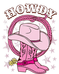 Howdy Pink Cowboy Hat Boots Country Western Rodeo PosiCharge Competitor Tank