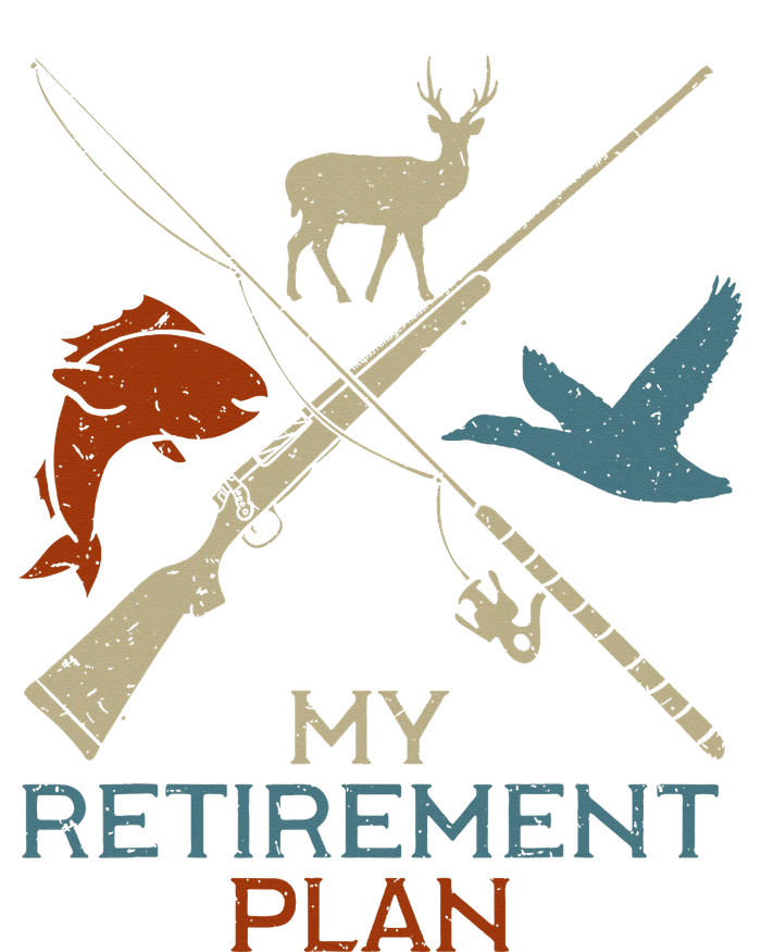 My Retirement Plan Hunting Fishing Hunter Grandfather Tall T-Shirt