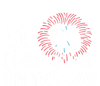 Lil Firecracker On The Way Us Feet Future Patriot Mom Gift Women's T-Shirt