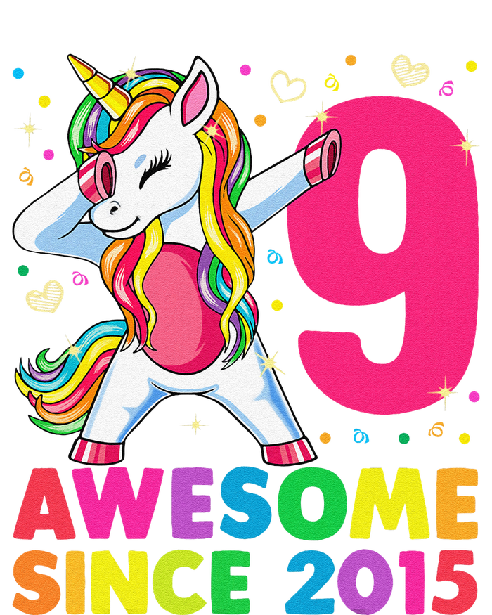 9 Years Old Unicorn Dabbing 9th Birthday Girl Unicorn Party Valucap Bio-Washed Visor