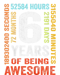 6th Birthday 6 Years Old Vintage Retro 72 Months Kids Tie-Dye T-Shirt