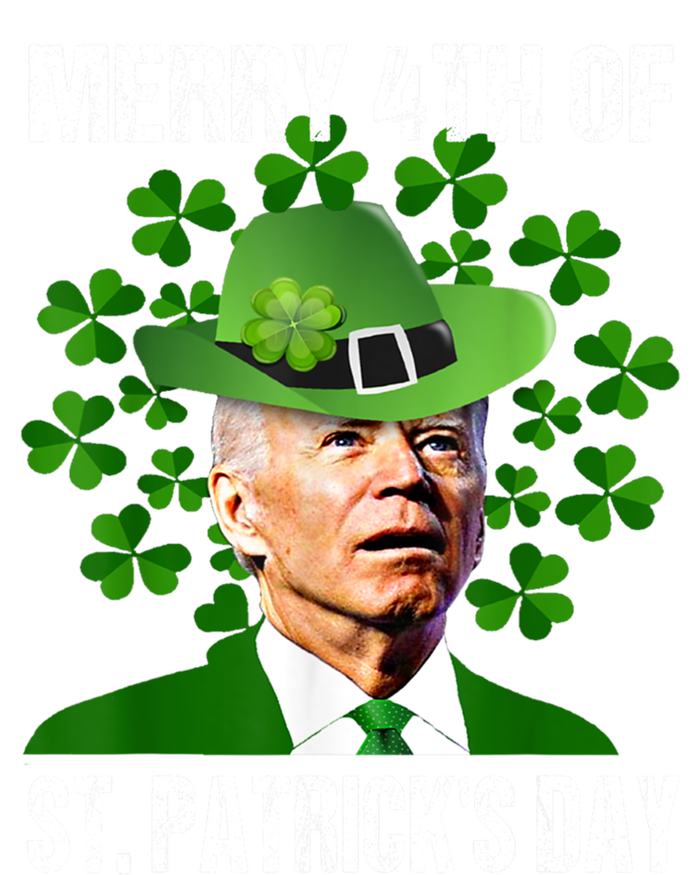 Merry 4th Of St PatrickS Day Joe Biden Leprechaun Hat Funny Cute Gift Sweatshirt