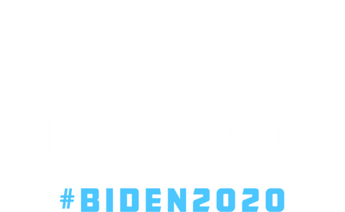 Suck It Corn Pop Joe Biden 2020 Funny Political Gift Women's Tri-Blend 3/4-Sleeve Raglan Shirt