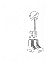 My Favorite Veteran Is My Mom Us Flag Proud Veterans Day Mom Gift Poster